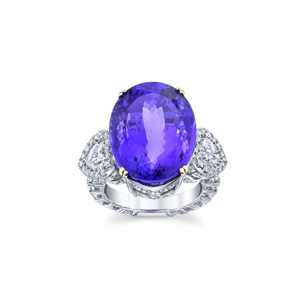 Large deals tanzanite ring